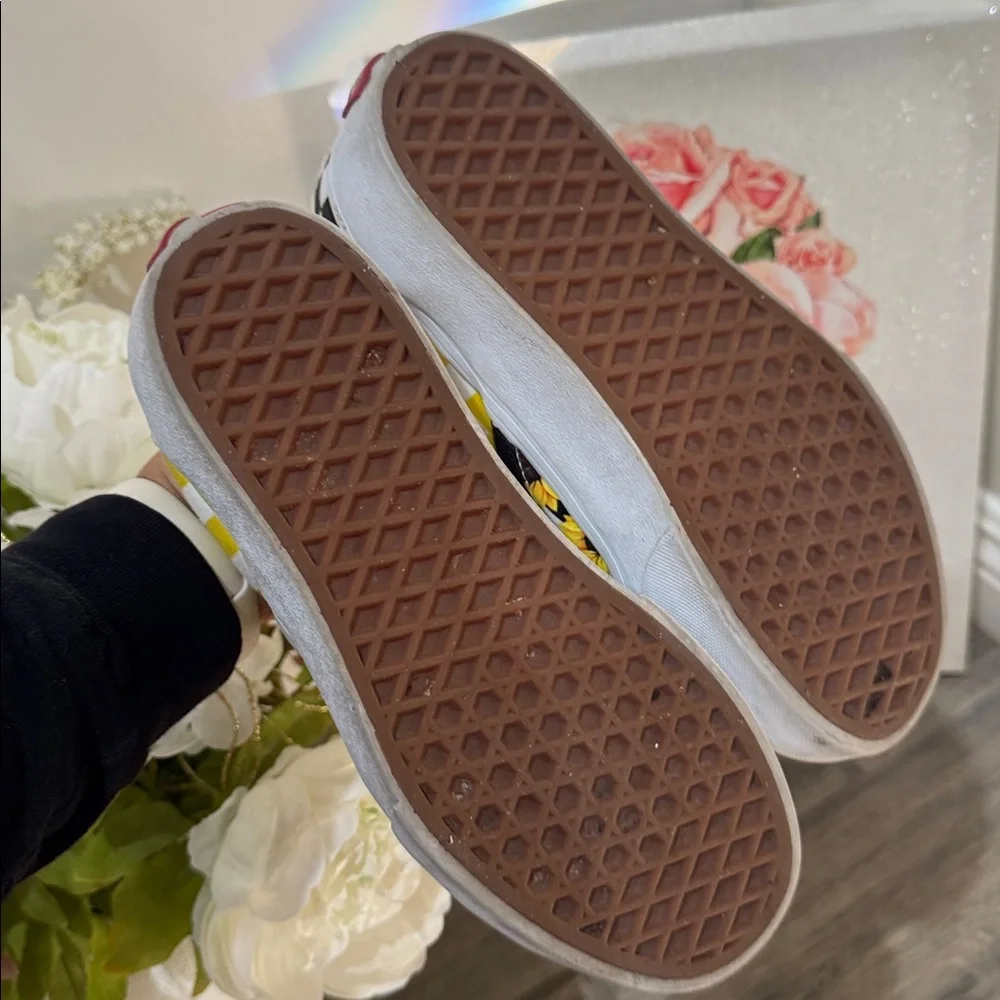 🌻vans sunflowers slip on platforms